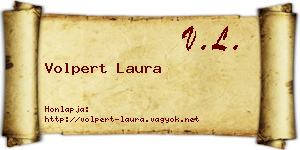Volpert Laura névjegykártya